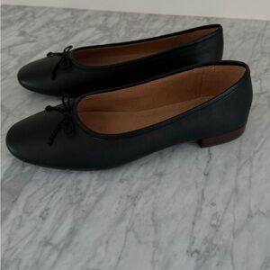 Madewell Bow Flats in Leather